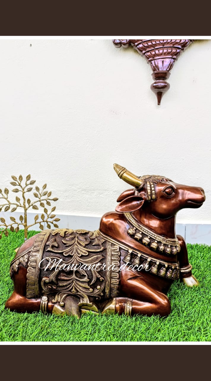 Brass Nandi Idols