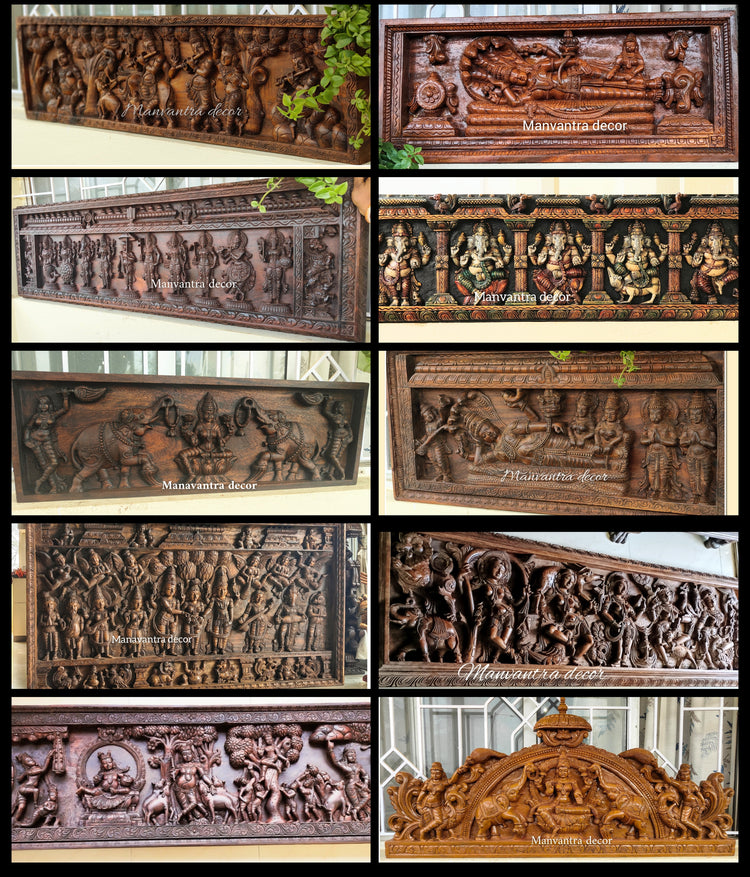 Artistic Wooden panels / horizontal wall mounts
