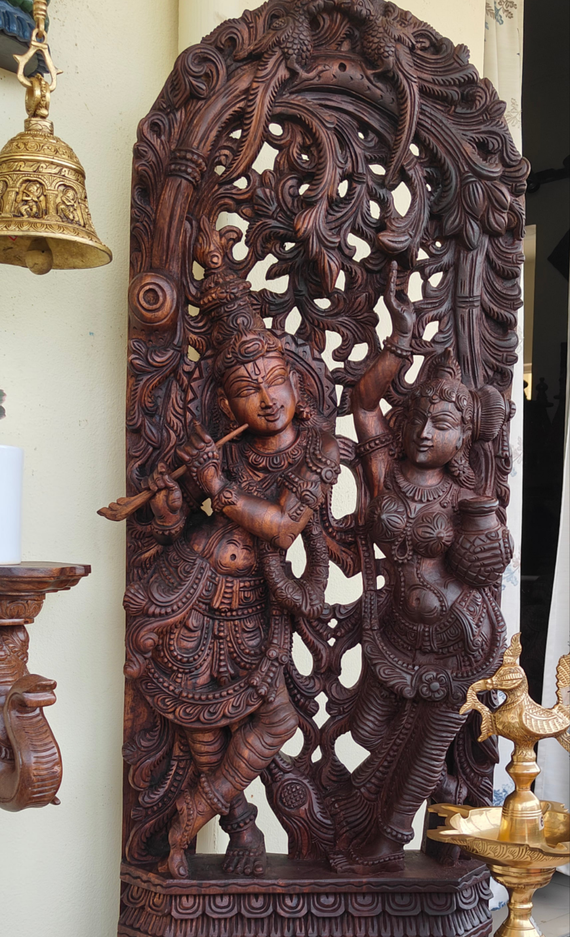 5 feet Radha Krishna wall panel