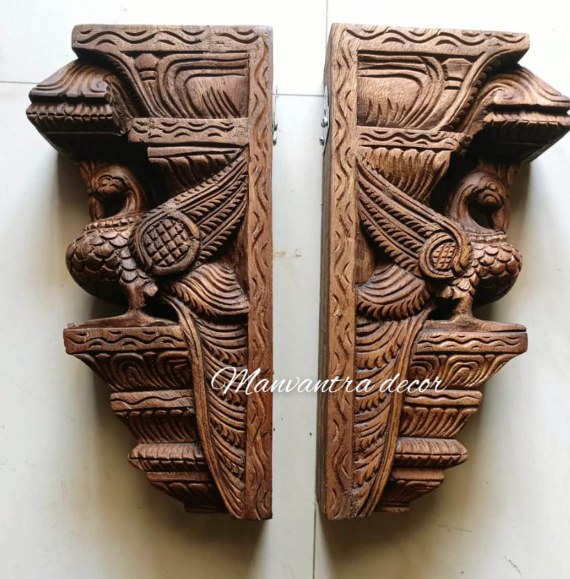 Corbels/brackets -bird design pair