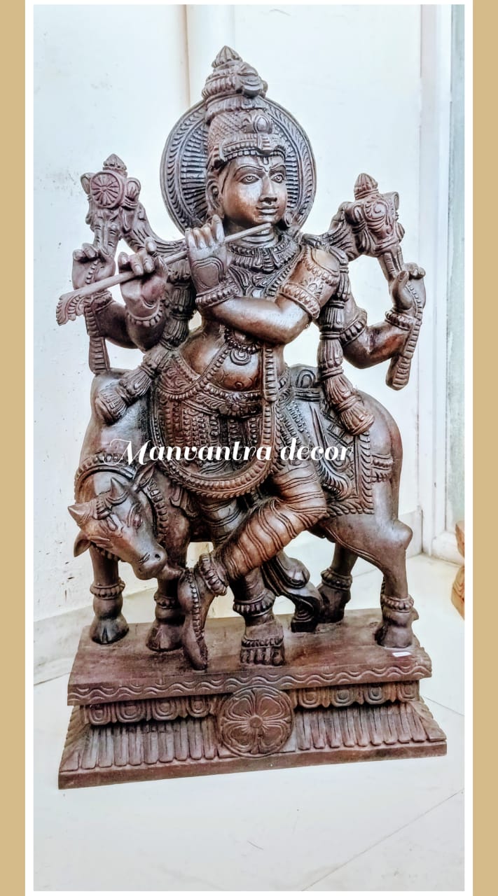 Krishna with cow