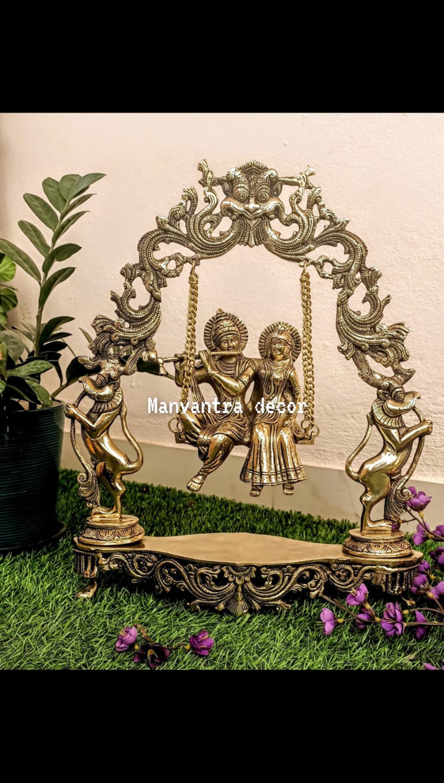 Radha krishna on jhulla ( swing)