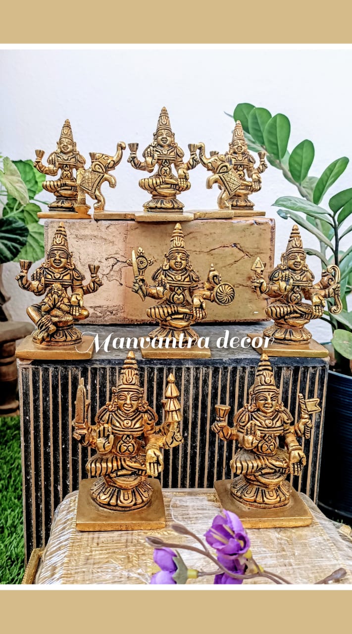 Ashtalakshmi in brass