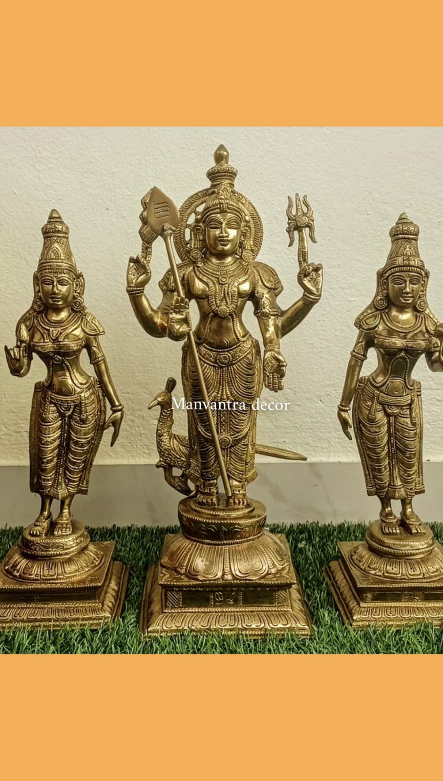 Murugan set in brass