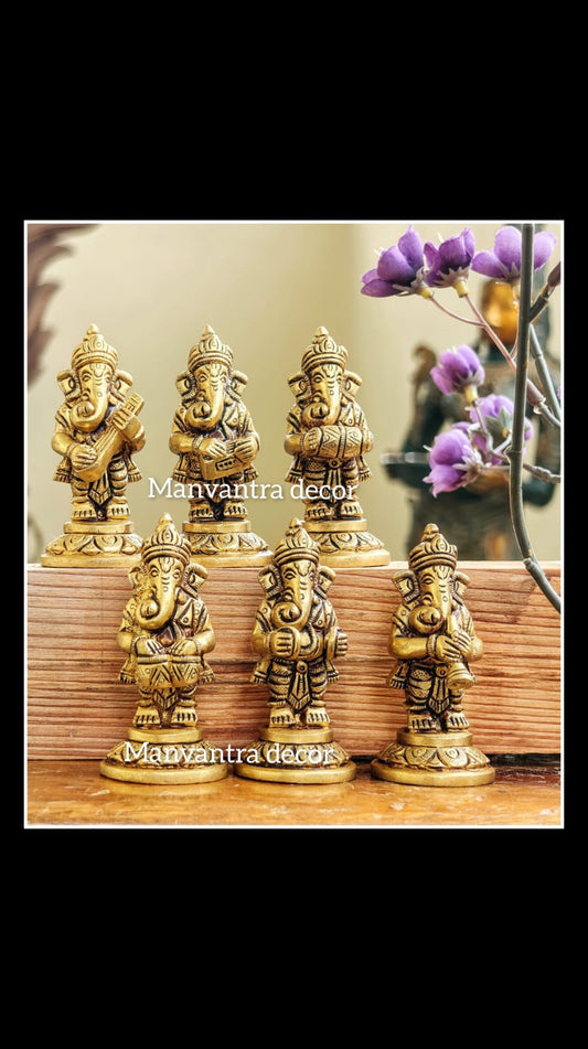Musical Ganesha set of 6 pieces