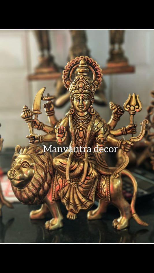 Durga maa idol in pure brass