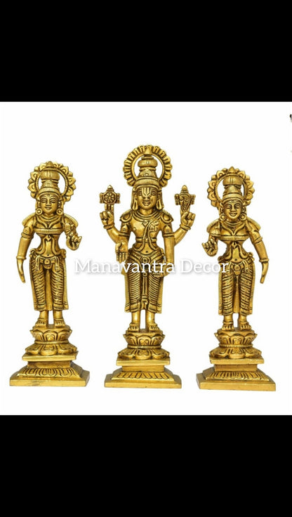 Balaji idol with sridevi and bhudevi