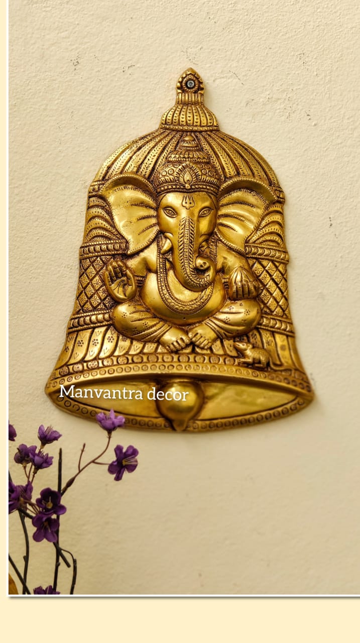 Bell Ganesh wall hang