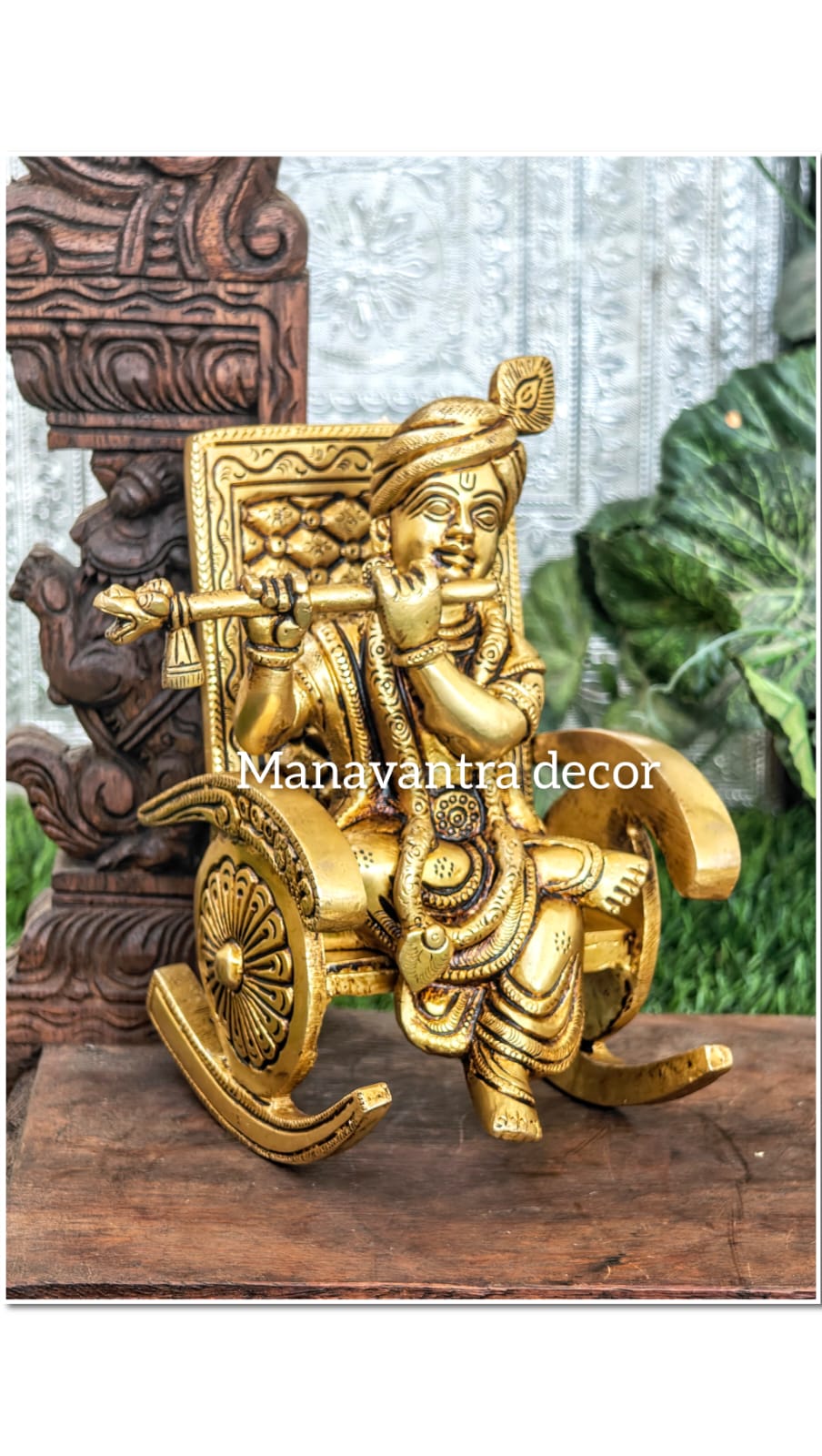 Krishna on chair