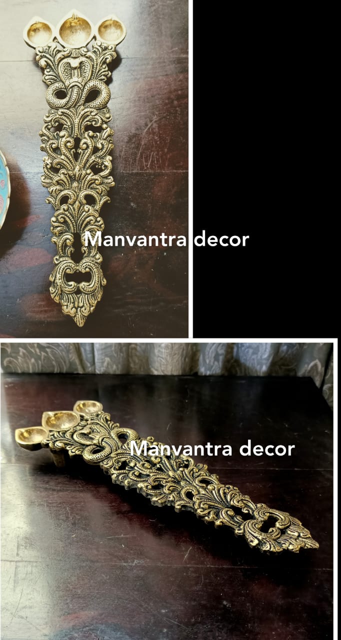 Diya arti spoon 3 wicks