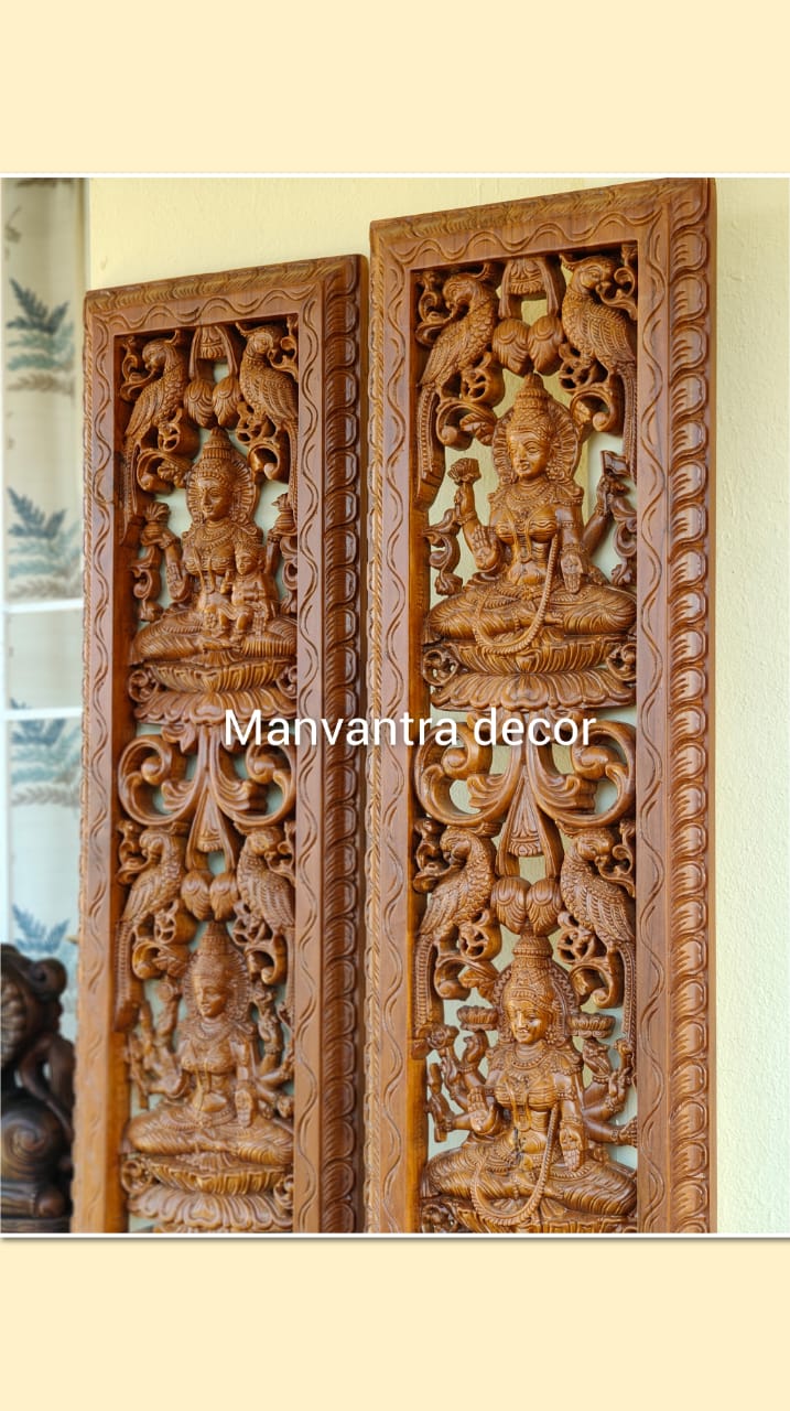 6 feet Ashtalakshmi Wall panel pair