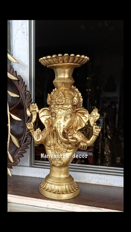 Ganesha candle holde