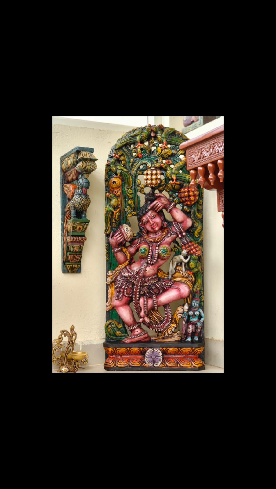 3 feet Apsara wall panel