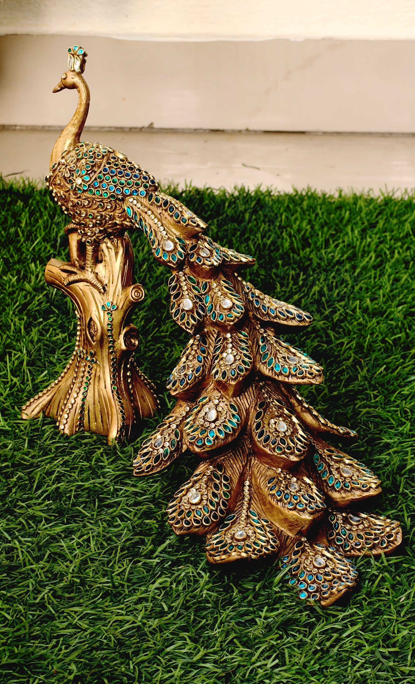 Peacock figurine