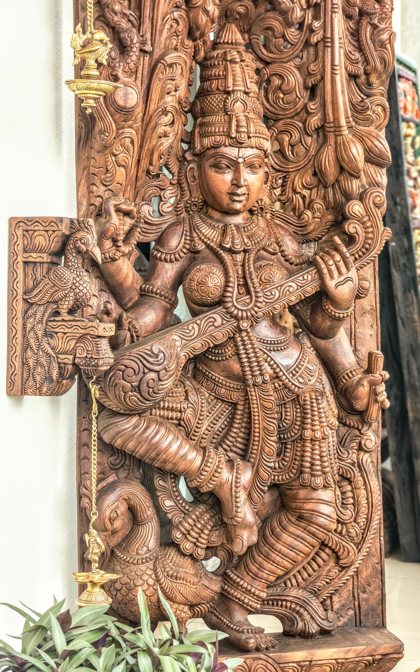 6 feet Saraswati Wall panel