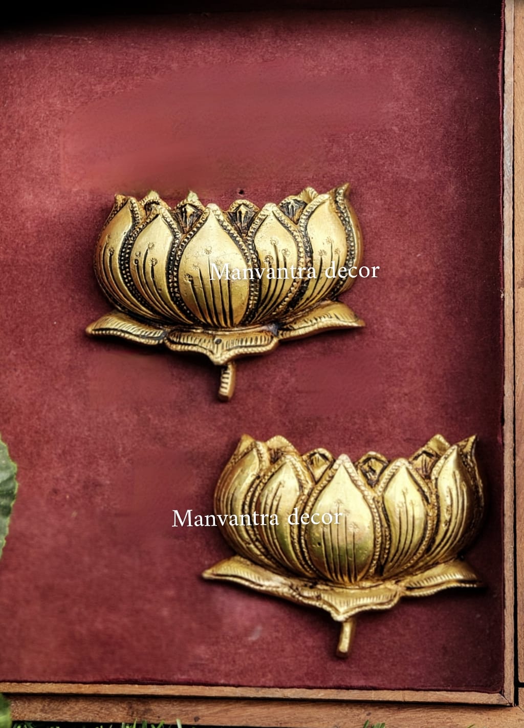 Golden Kamal wall hanging