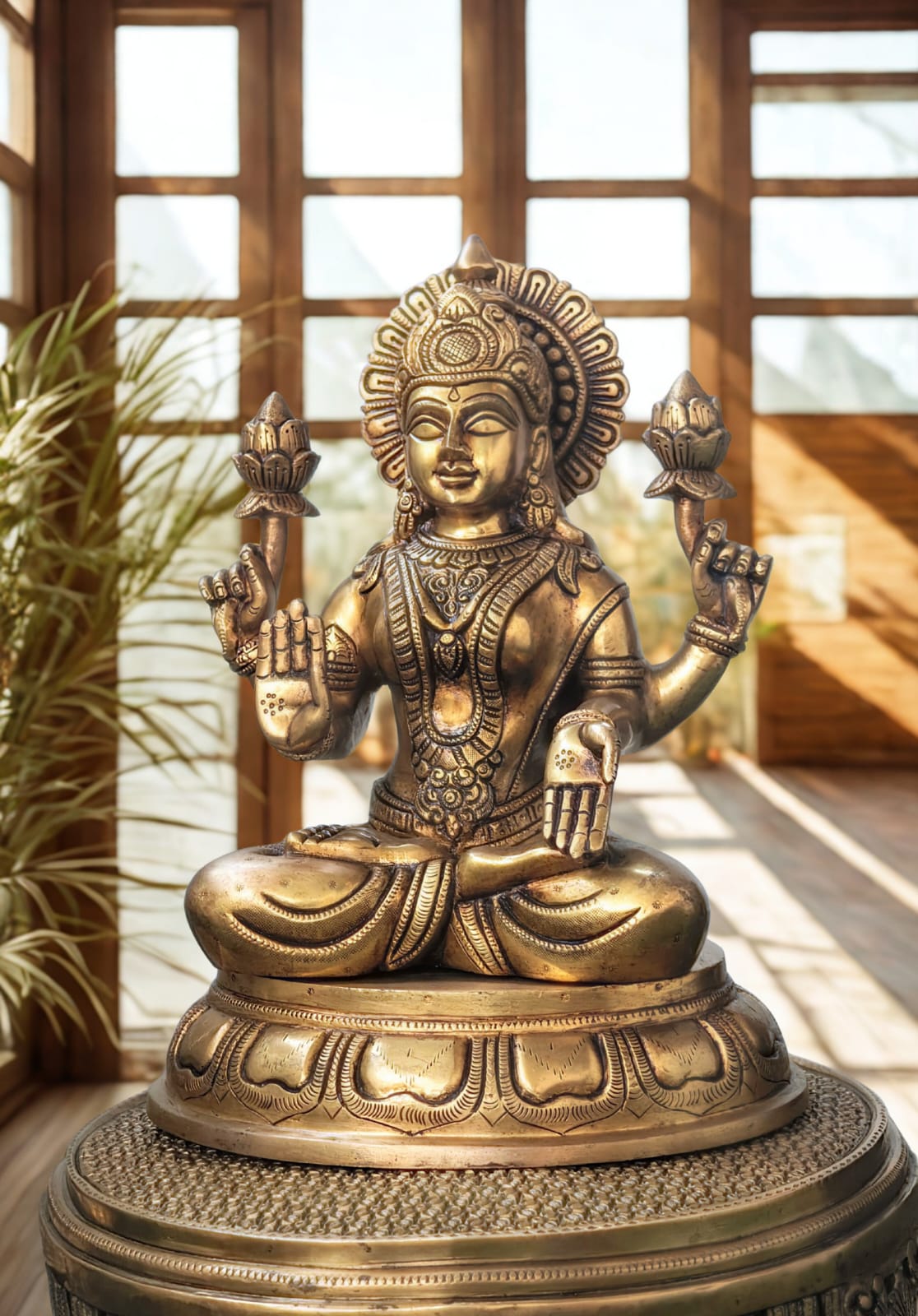 Mahalakshmi idol brass idol