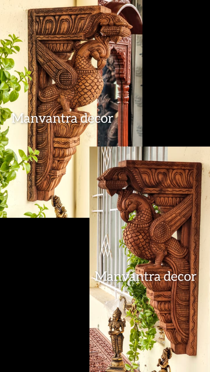 Parrot brackets/corbels (pair - 2 pieces)