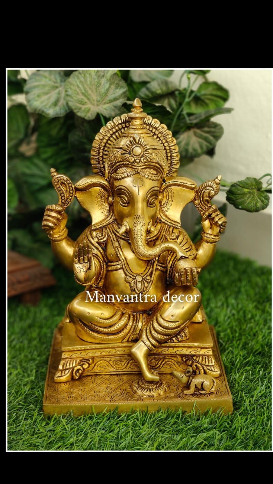 Pure Brass Siddhivinayaka Ganesha Idol