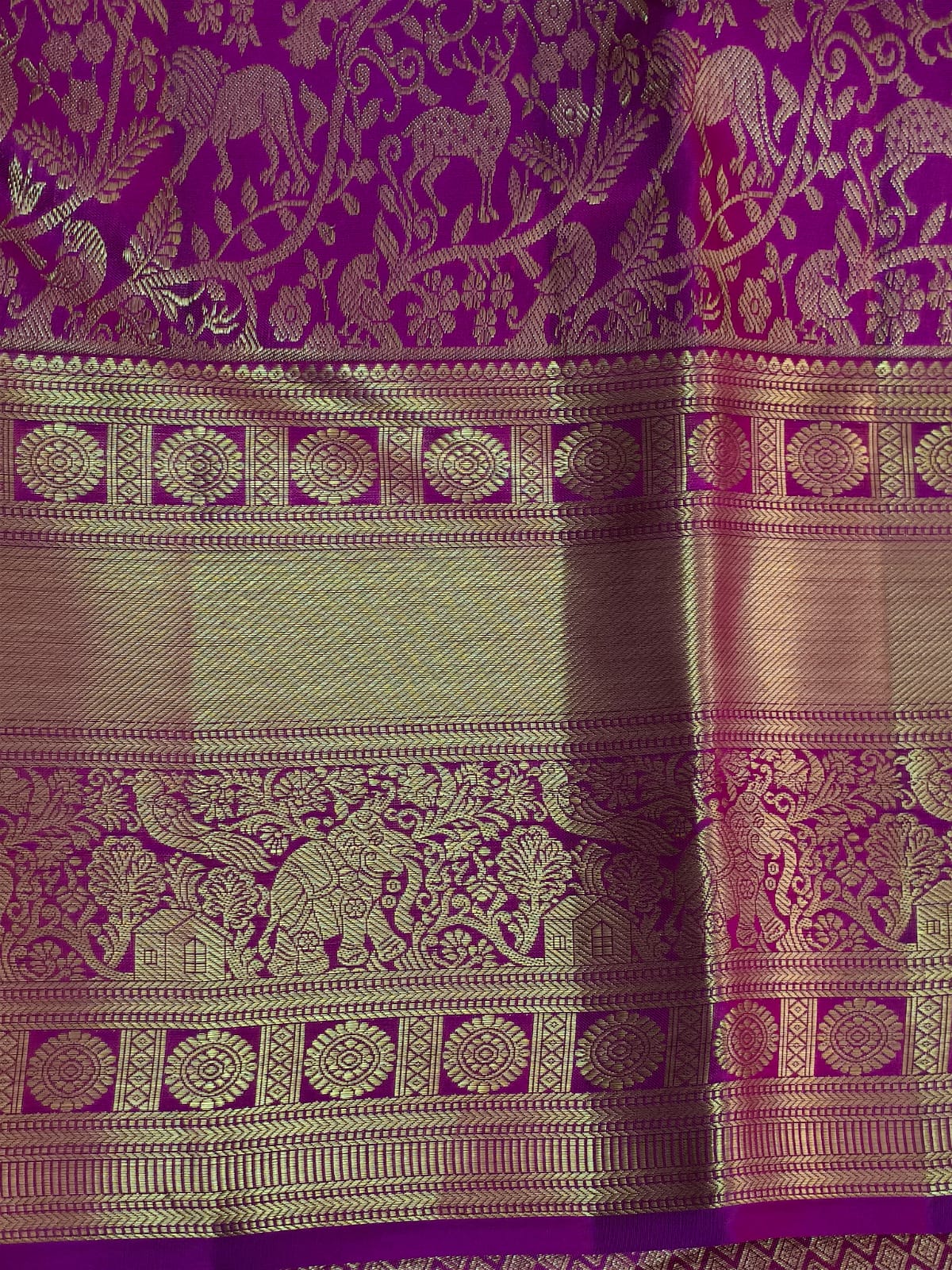 Pure Mulberry silk with pure zari saree