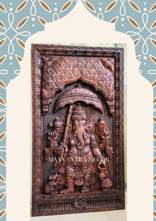 Wall panel - umbrella Ganesha