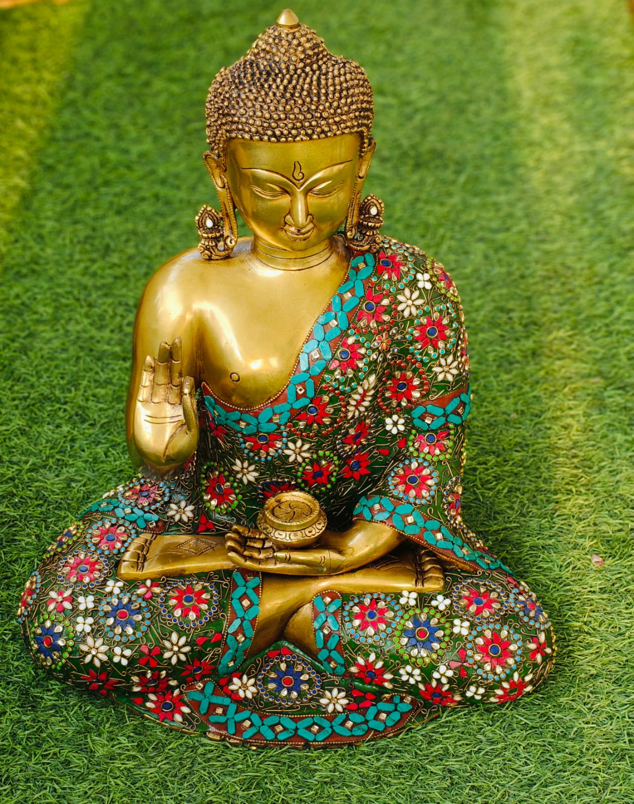 Buddha in stone work