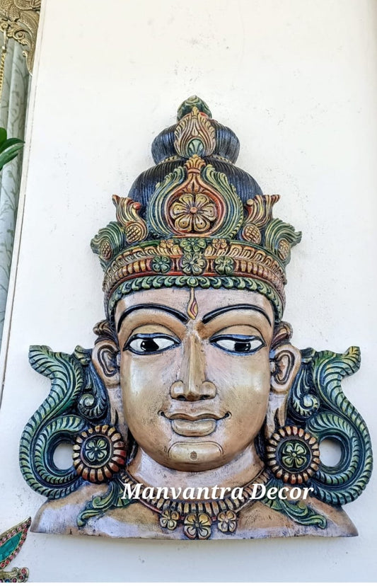 Indonesian wall face sculpture