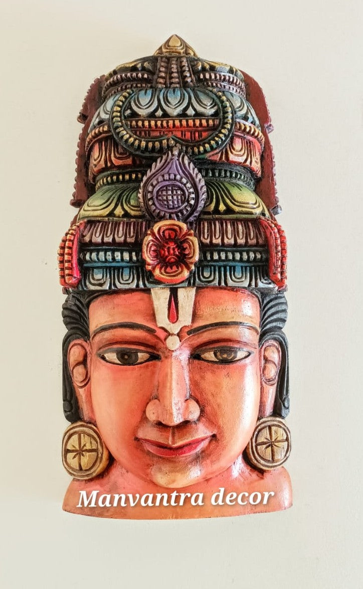 Vishnu face sculpture