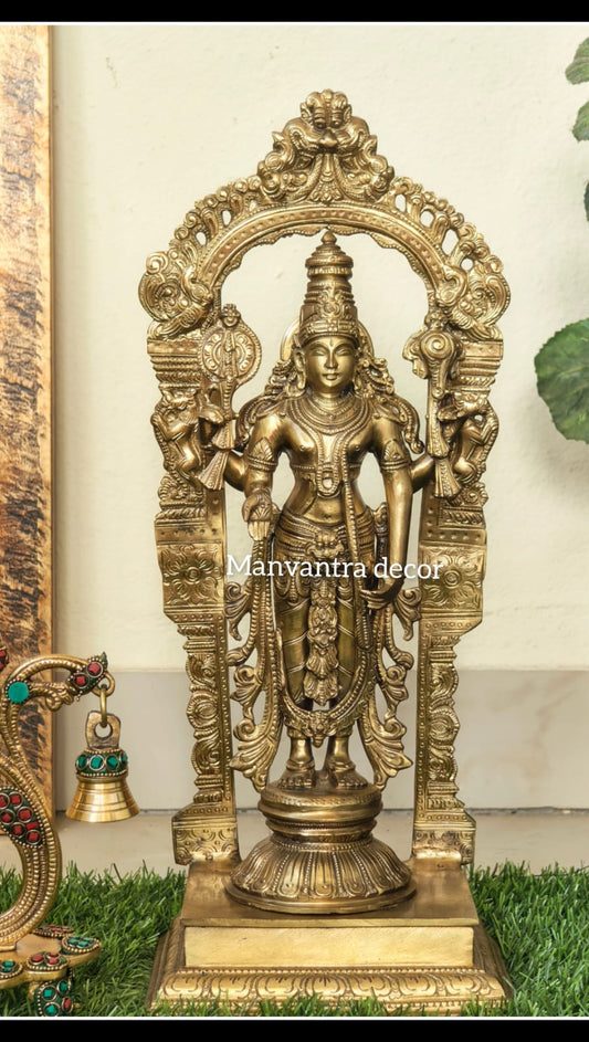 Bronze vishnu idol