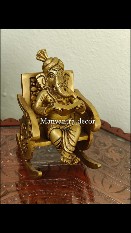 Chair Ganesha idol