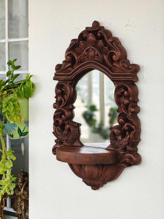 Jharokha mirror shelf