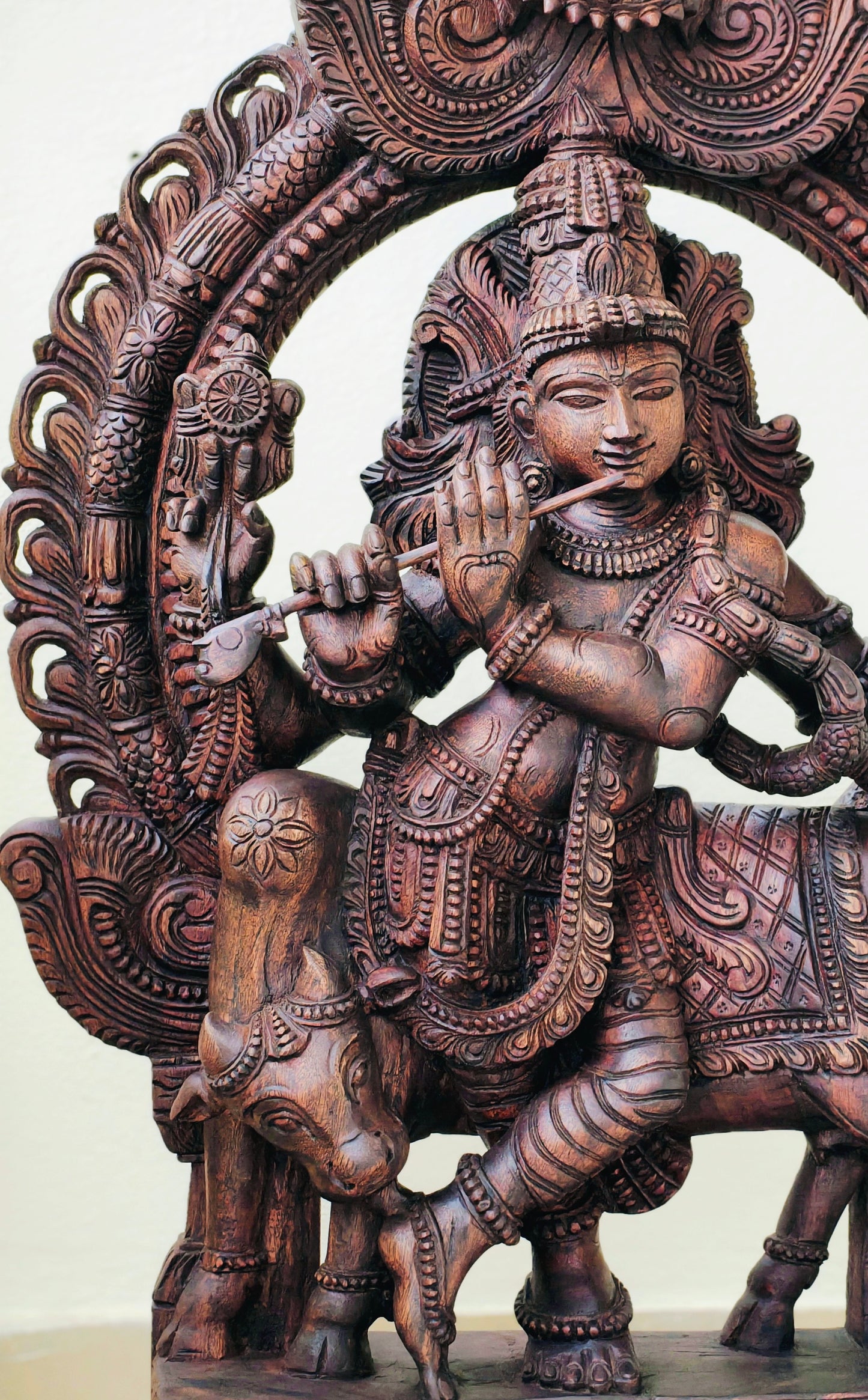 Cow krishna idol
