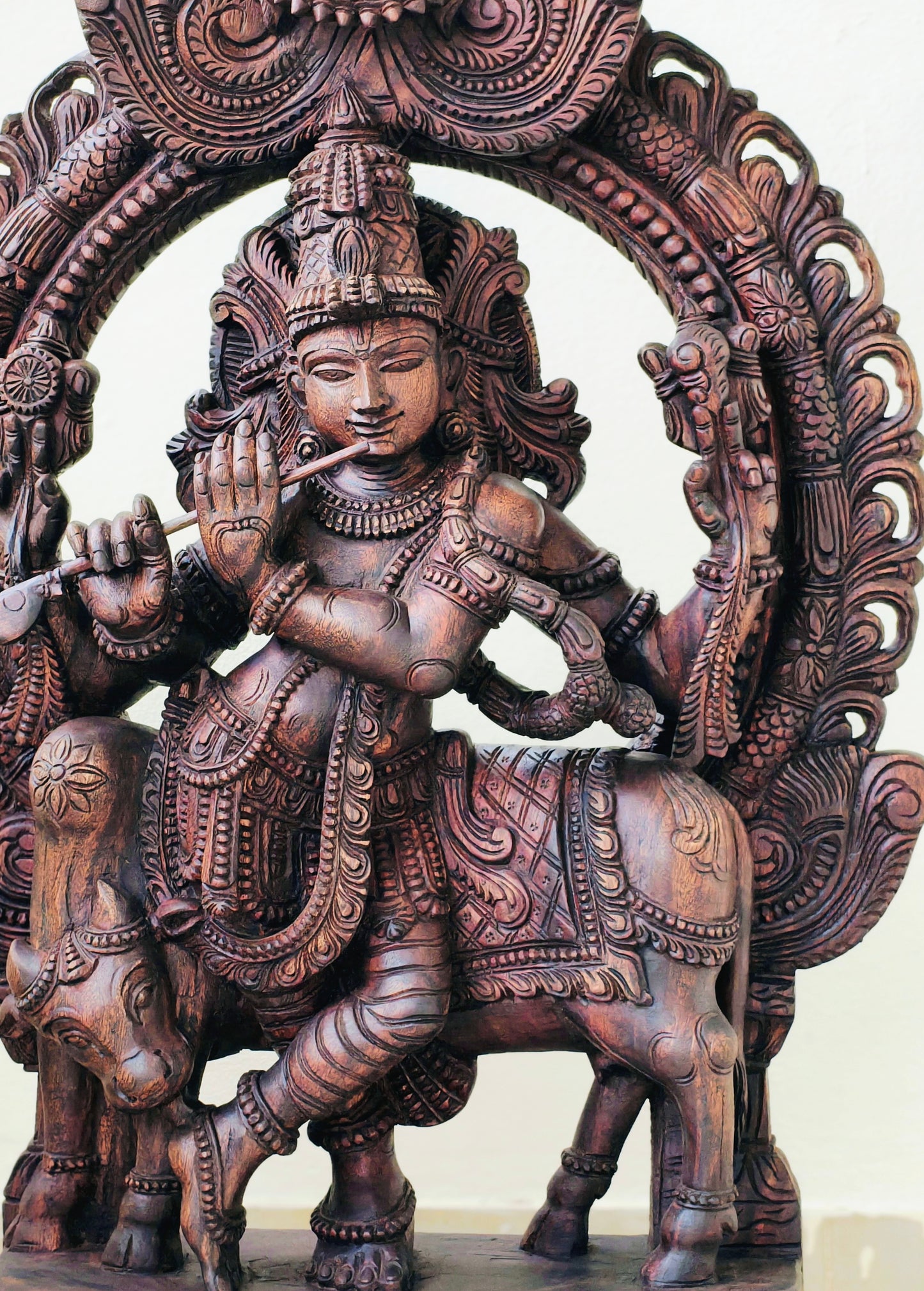 Cow krishna idol