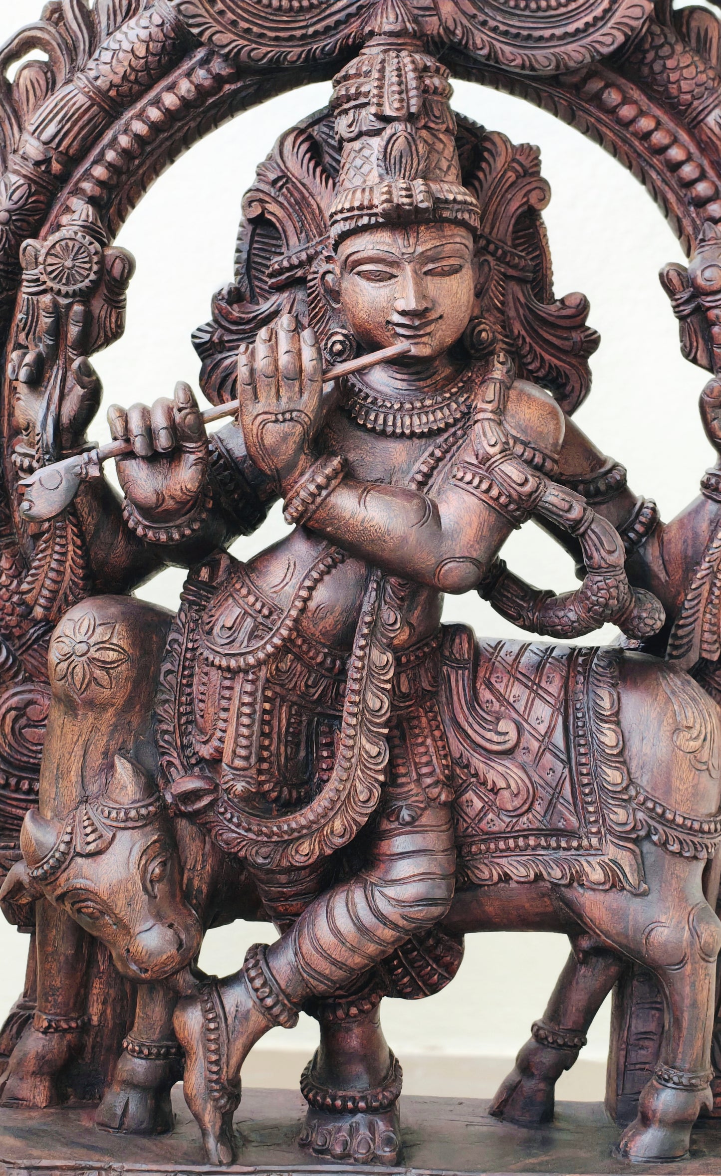 Cow krishna idol