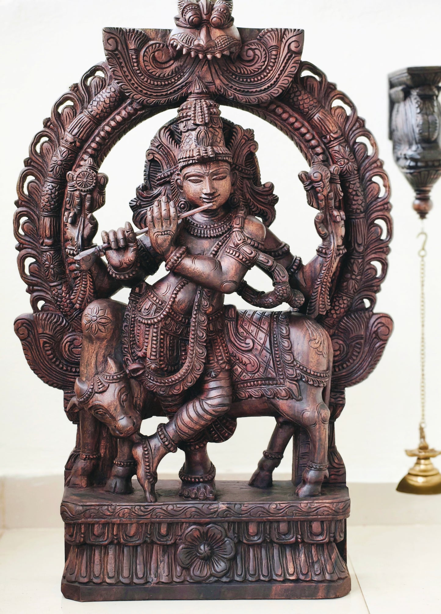 Cow krishna idol