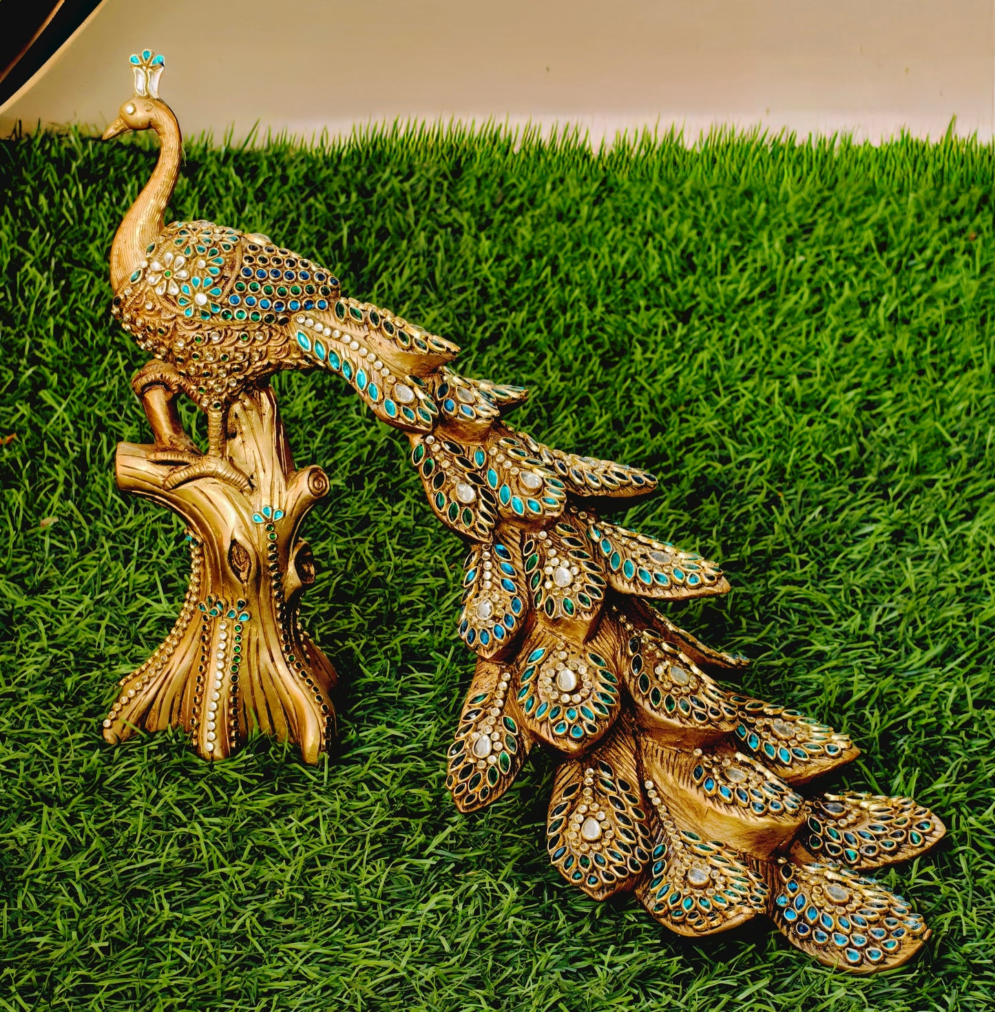 Peacock figurine