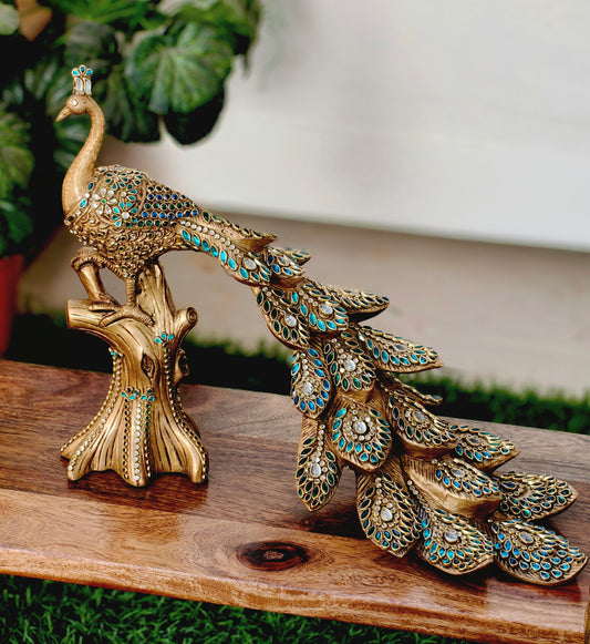 Peacock figurine