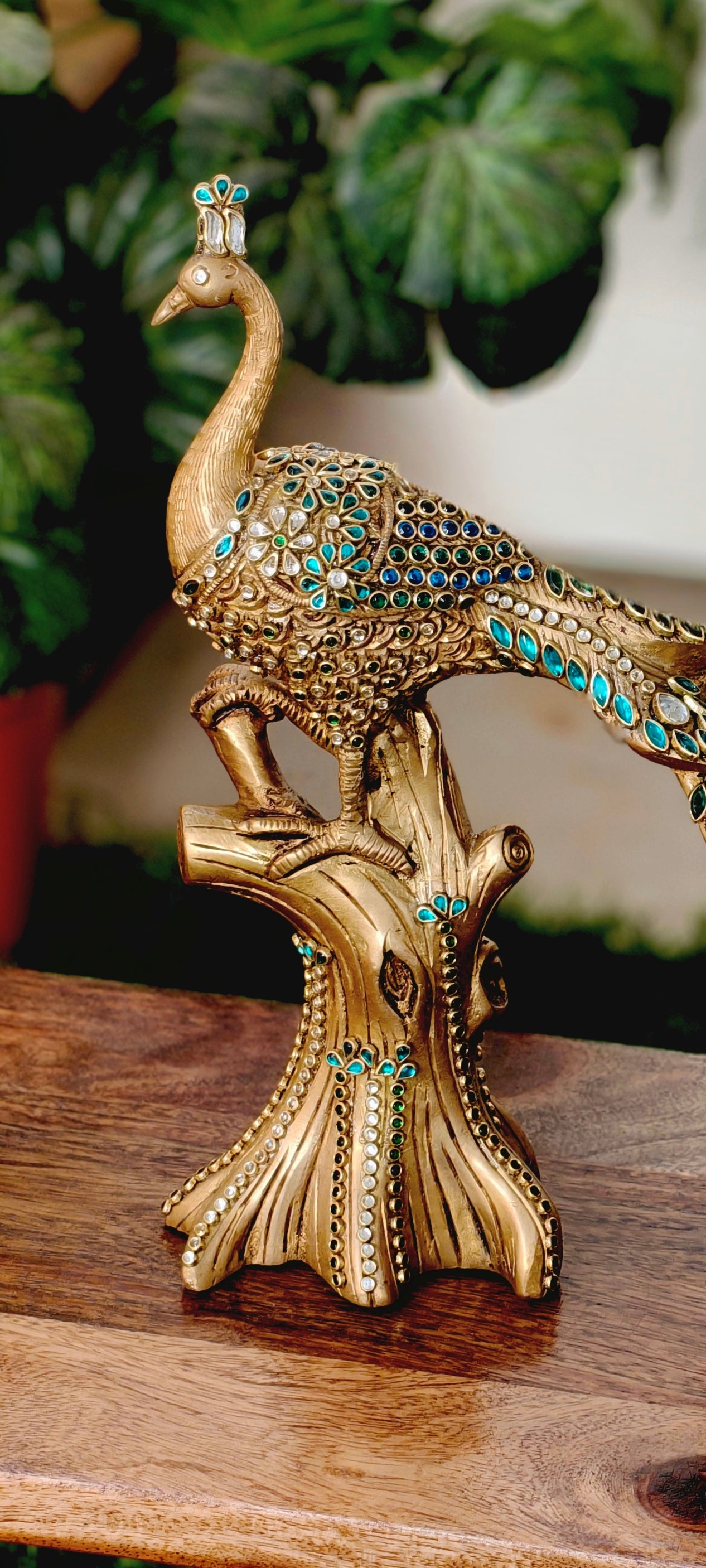 Peacock figurine