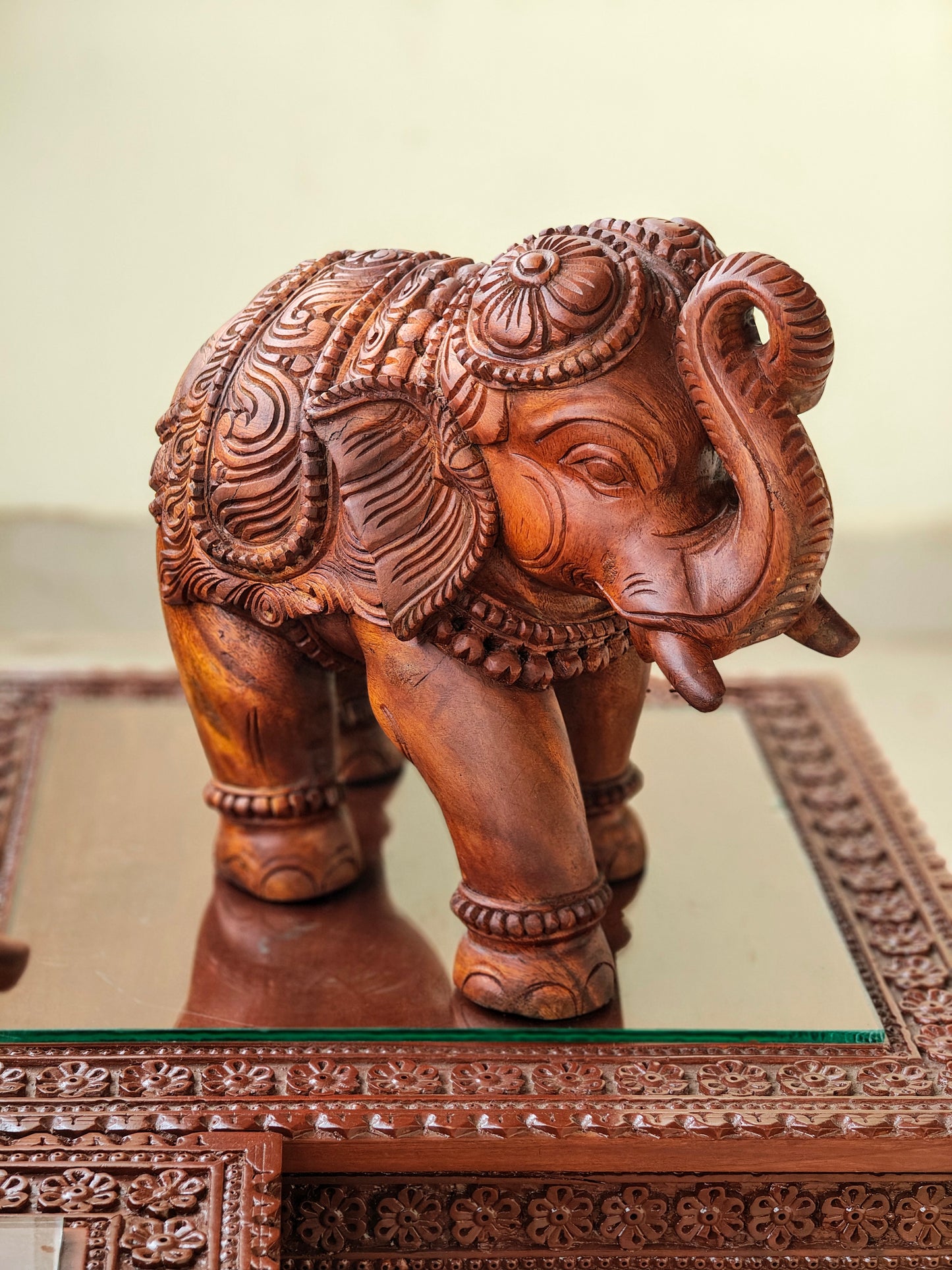 Wooden elephants
