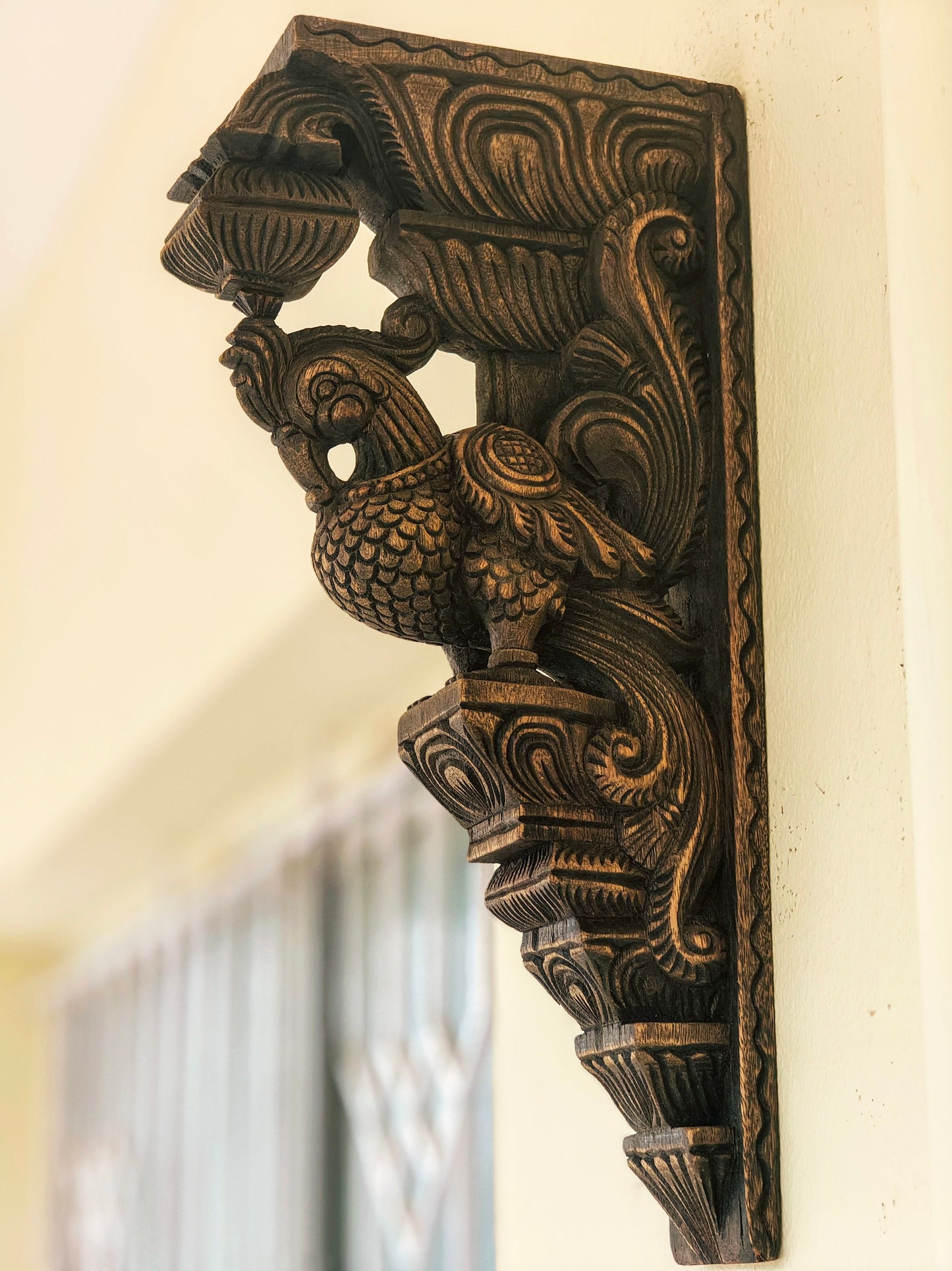 Peacock corbels