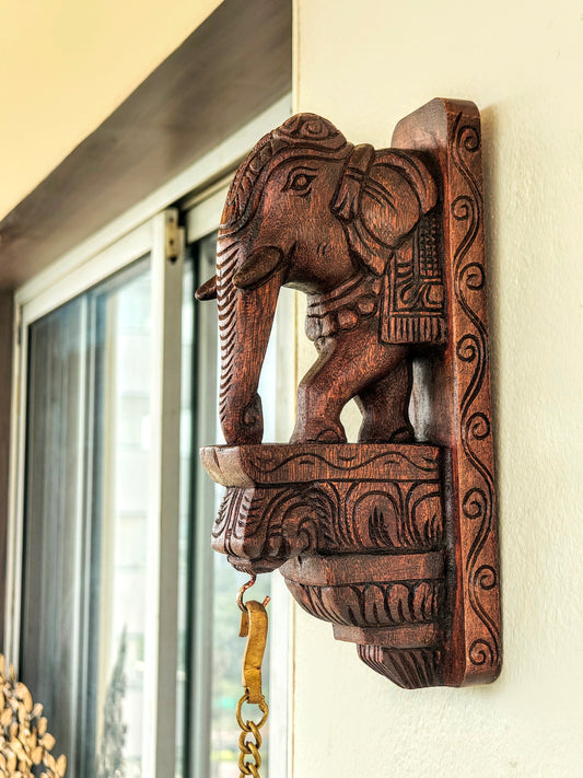 Corbels pair - elephant design