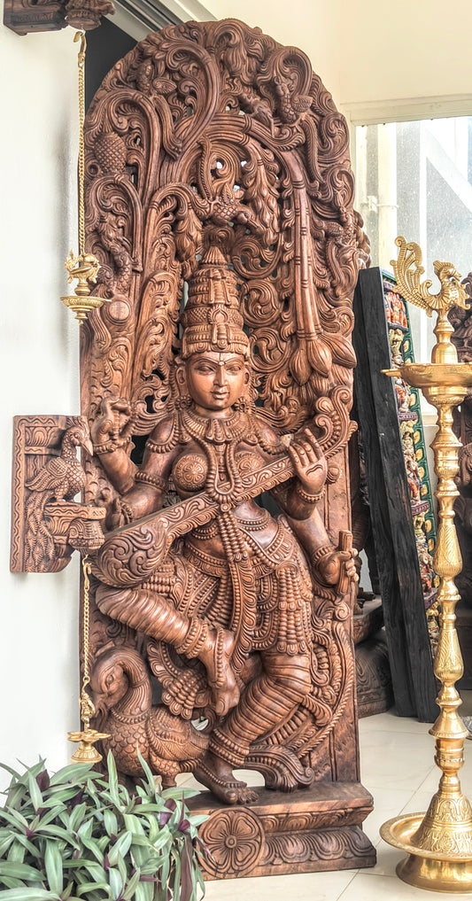 6 feet Saraswati Wall panel