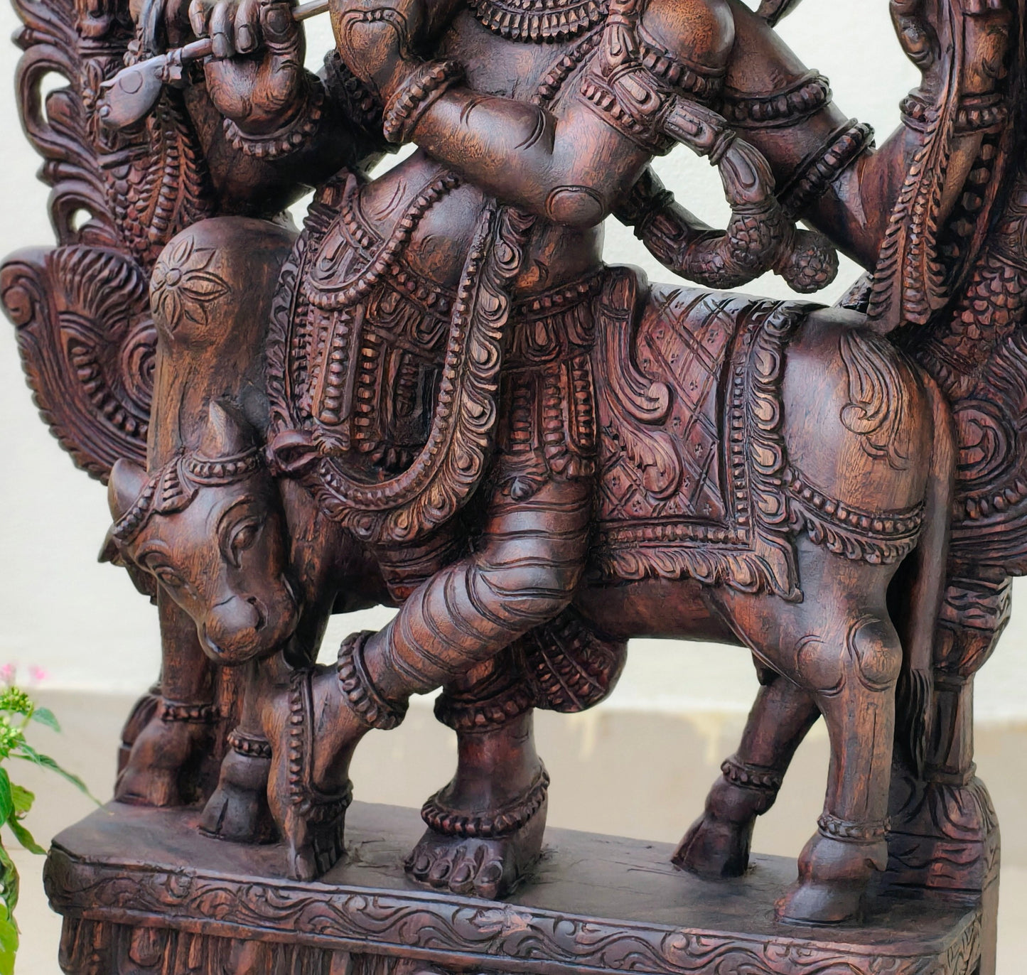 Cow krishna idol