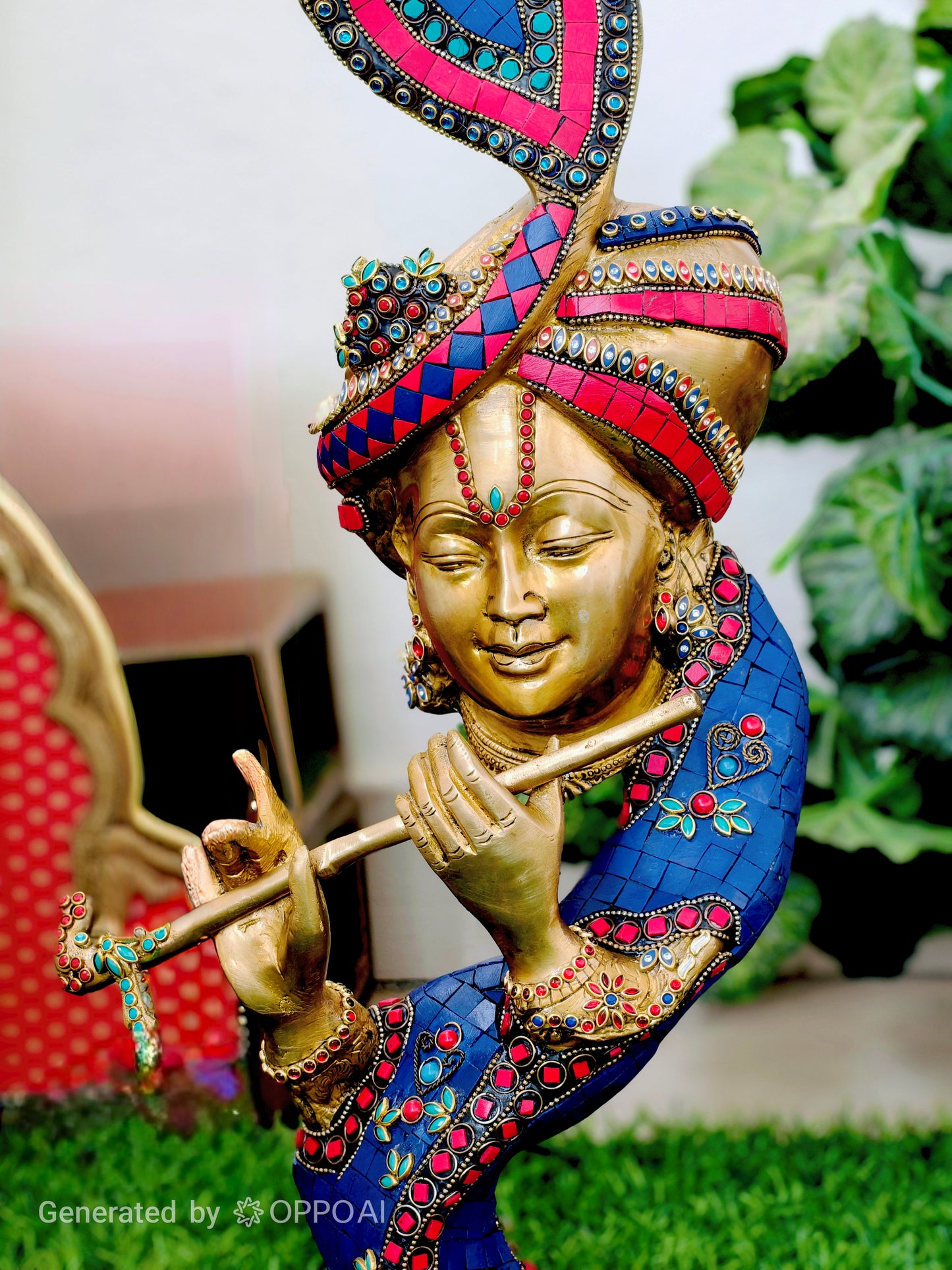 Krishna Bust in stonework