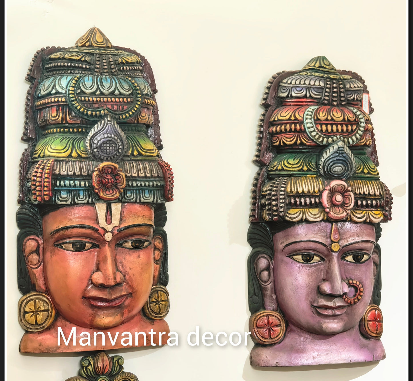 Vishnu face sculpture