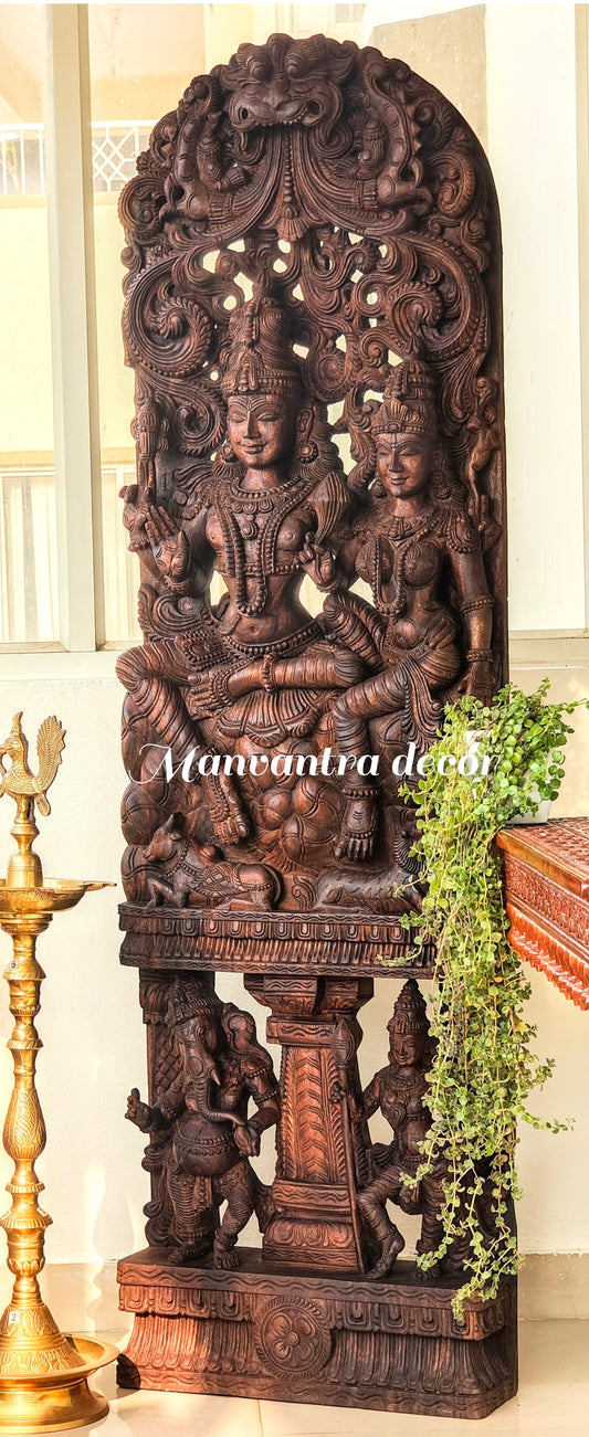 6 feet Shiv parwati Wall panel
