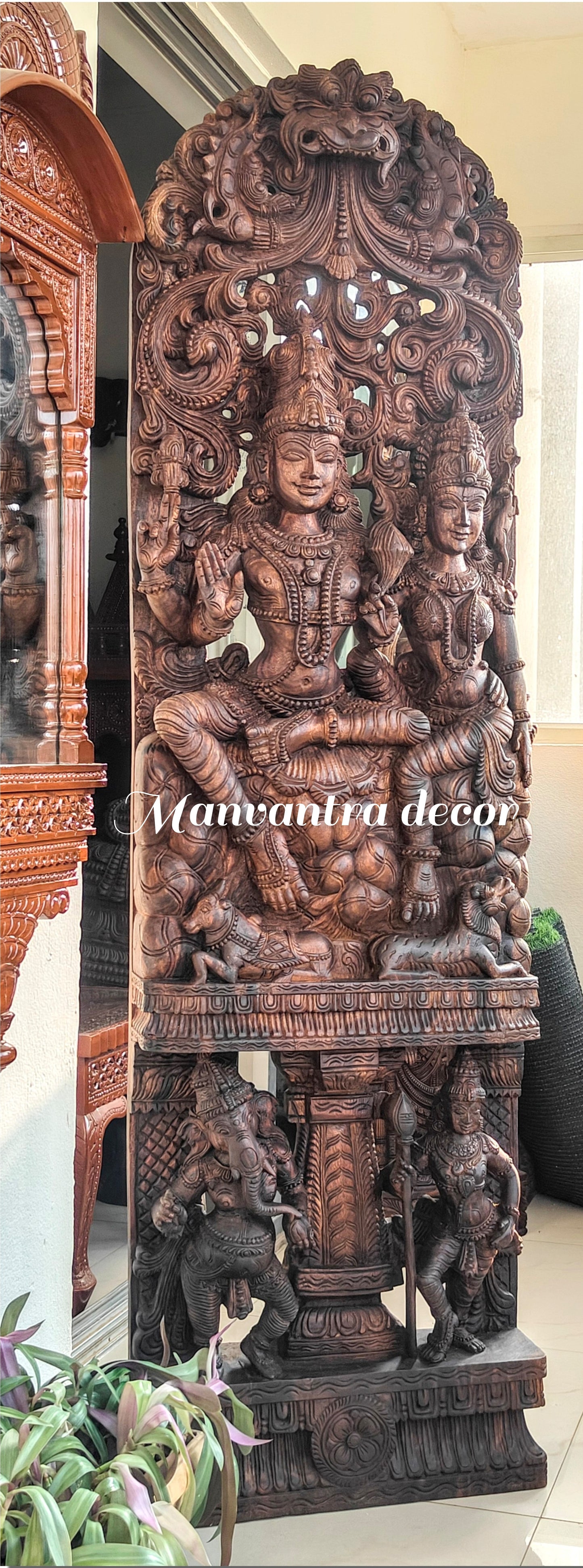 6 feet Shiv parwati Wall panel