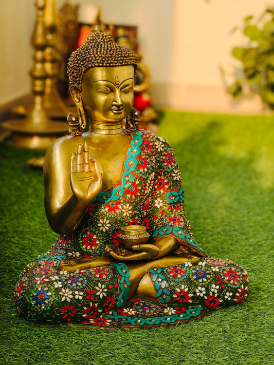Buddha in stone work
