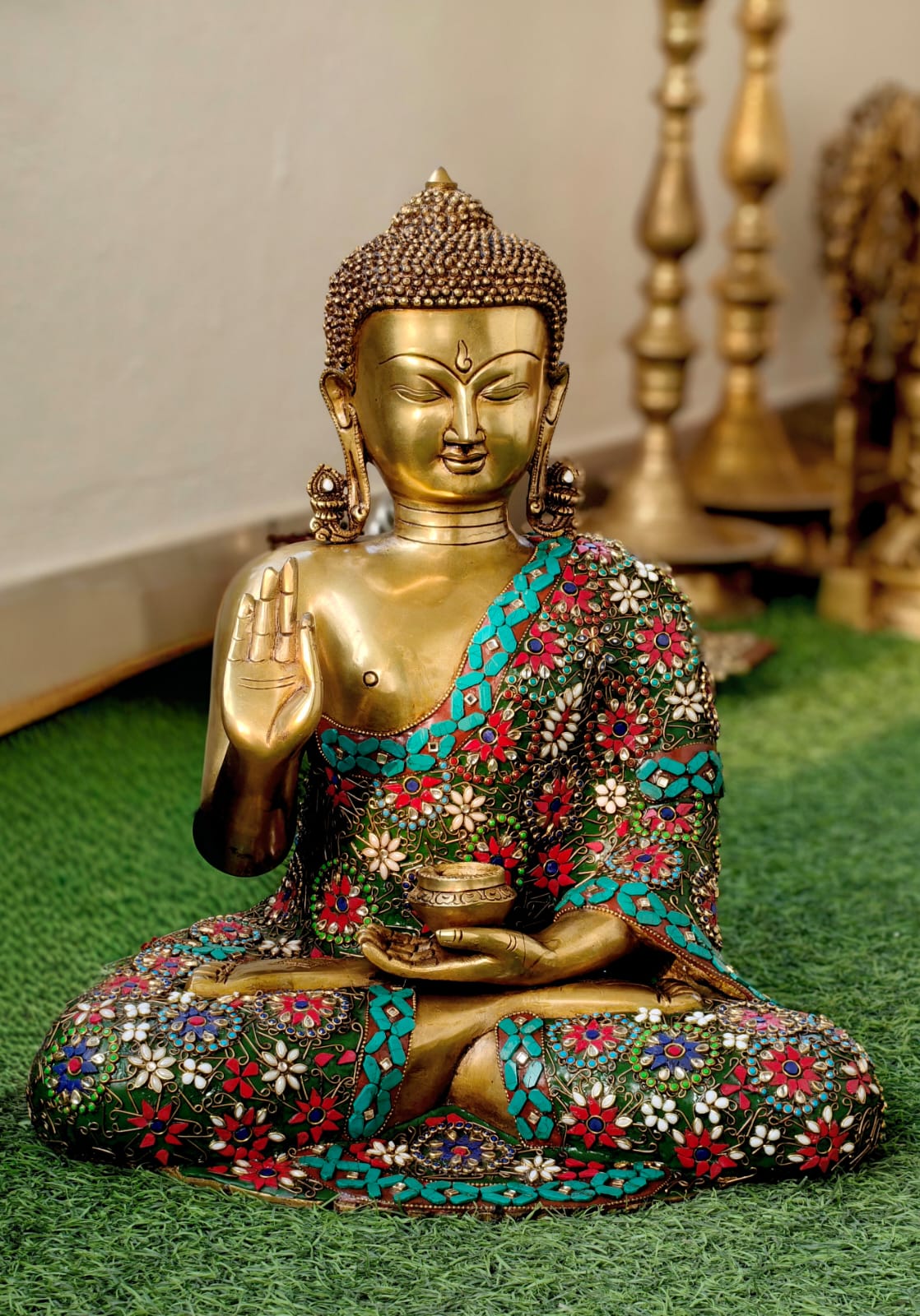 Buddha in stone work