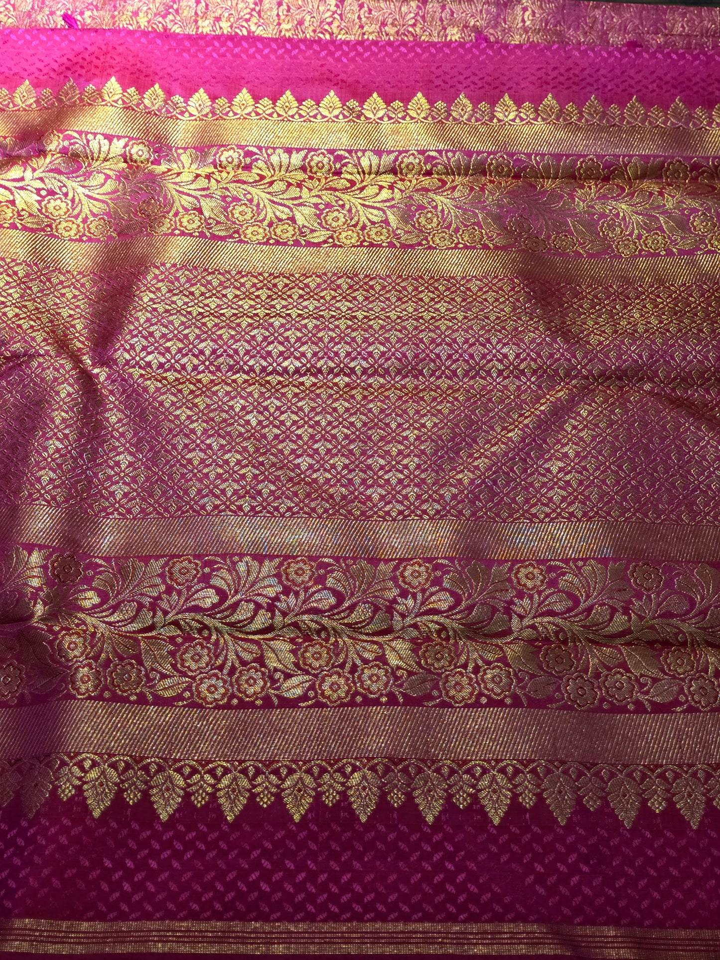 Special pink pure silk saree with 100% pure zari completely hand woven